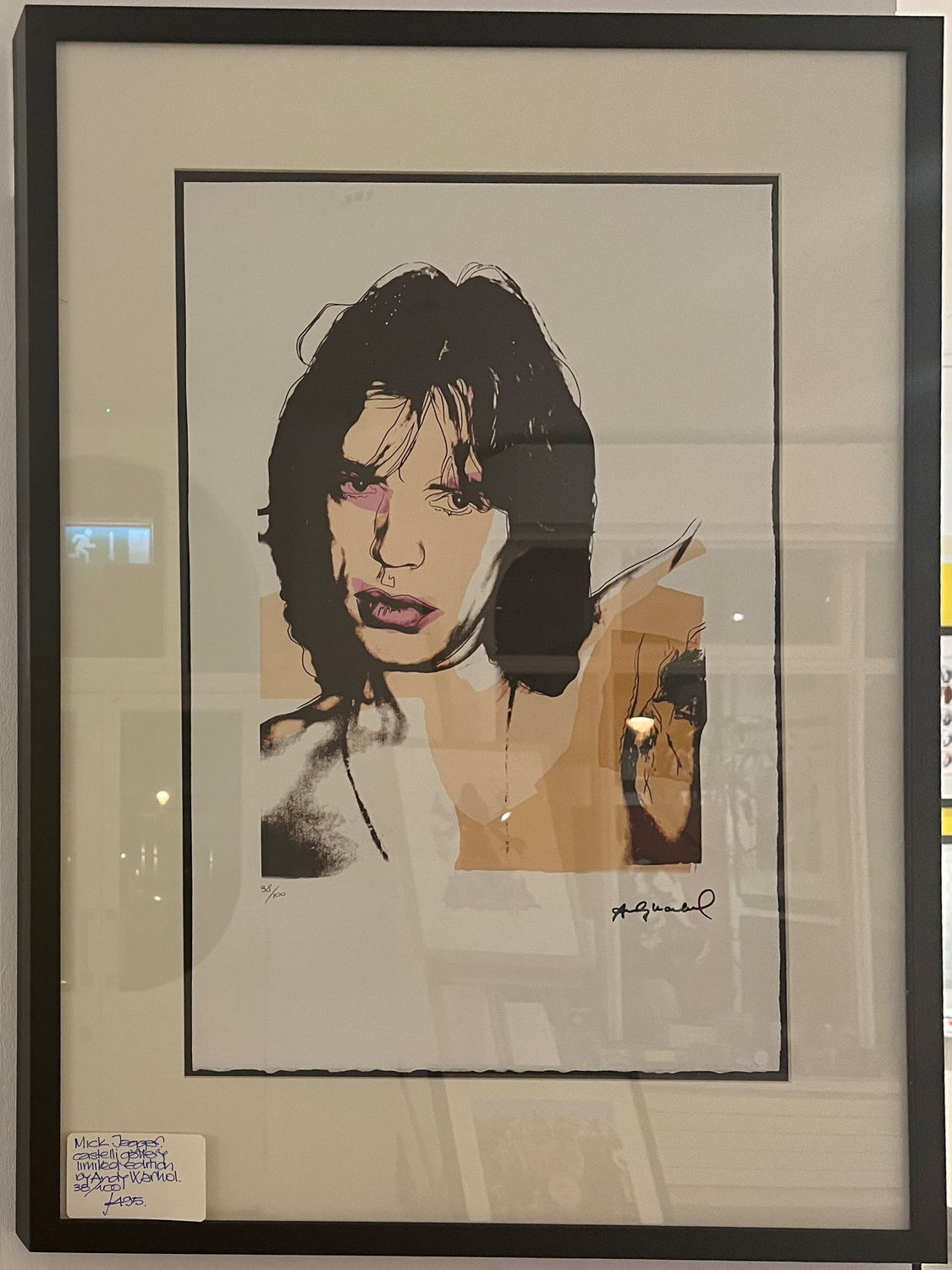 Mick Jagger Limited Edition Andy Warhol Print