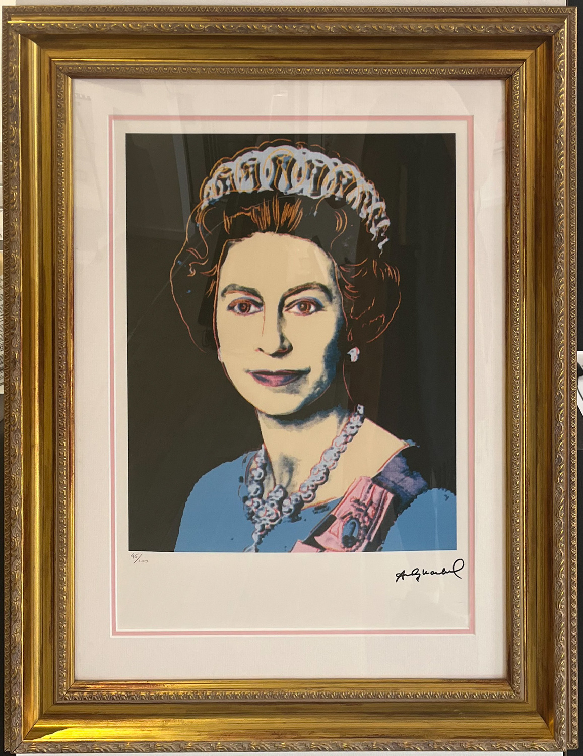 Queen Elizabeth II Limited Edition Andy Warhol Print