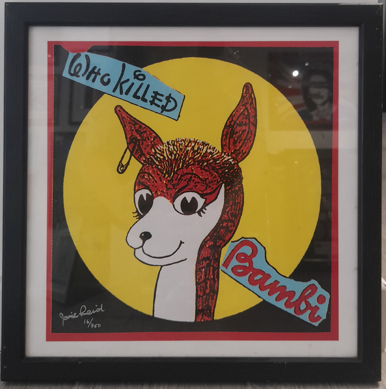Sex Pistols Who Killed Bambi Limited Edition by Jamie Reid
