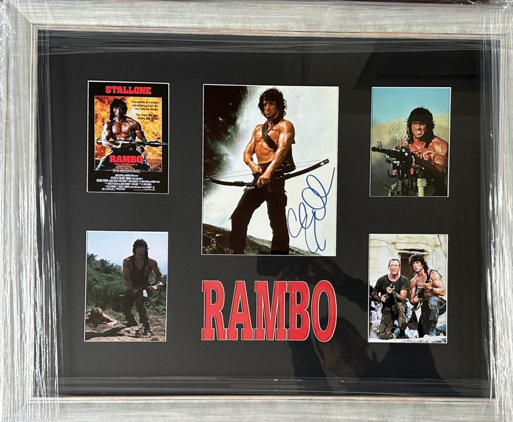Hand-Signed Rambo Photo Montage - BHP Collectibles