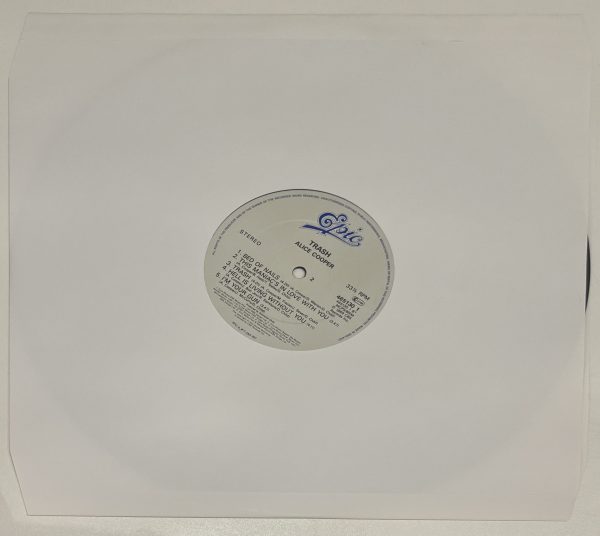 Trash Signed Vinyl Album by Alice Cooper