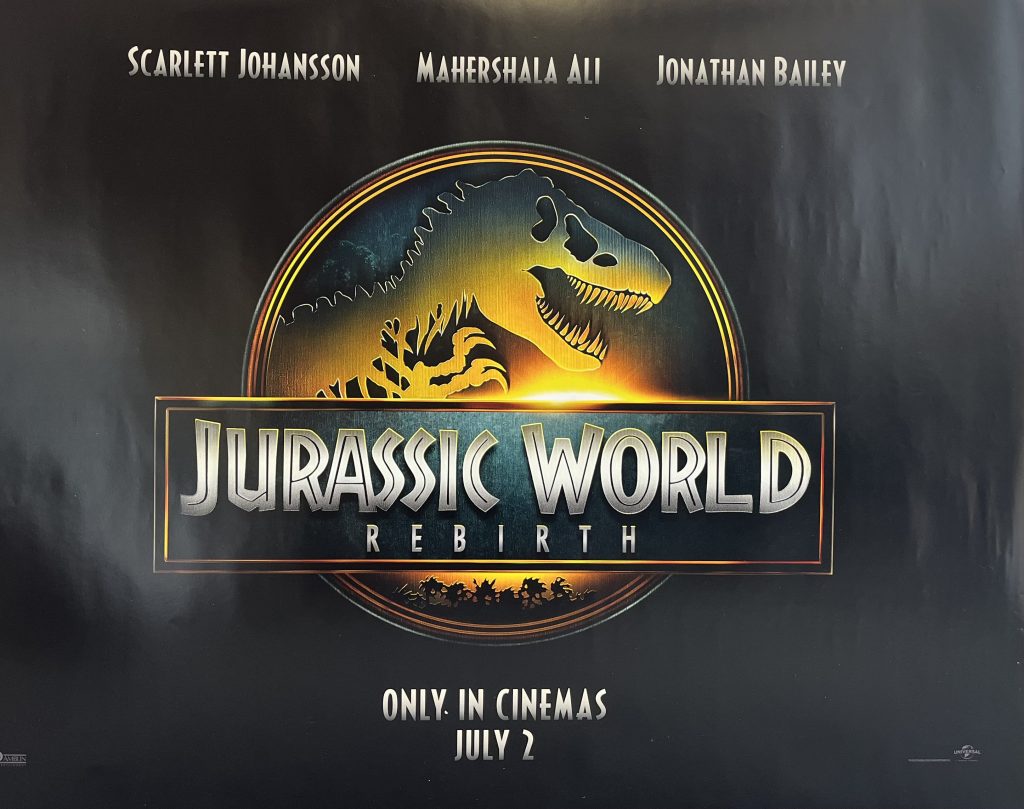 Jurassic World: Rebirth 2025 UK Quad Teaser Poster