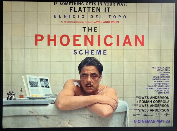 The Phoenician Scheme 2025 UK Quad Poster