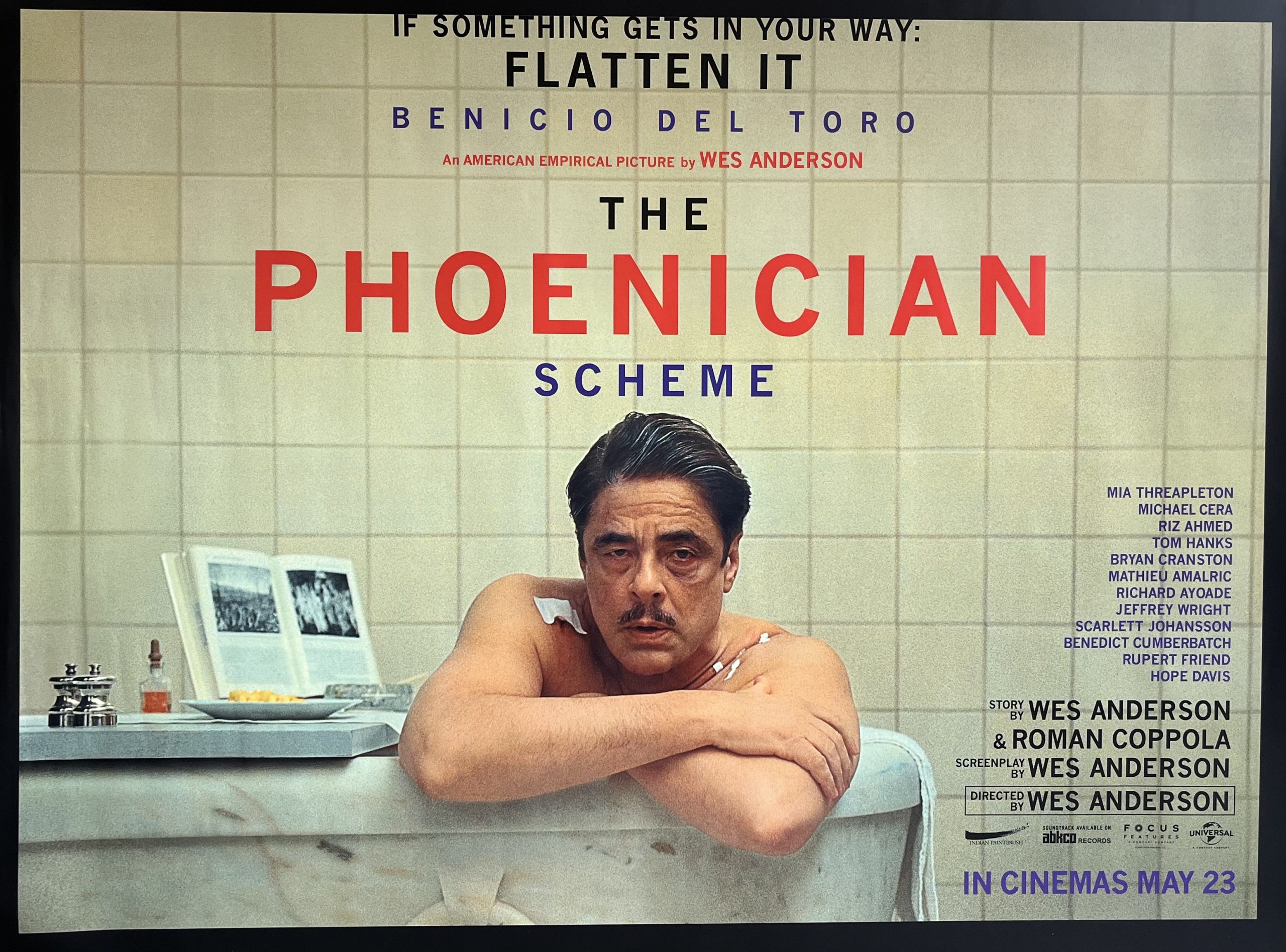 The Phoenician Scheme 2025 UK Quad Poster