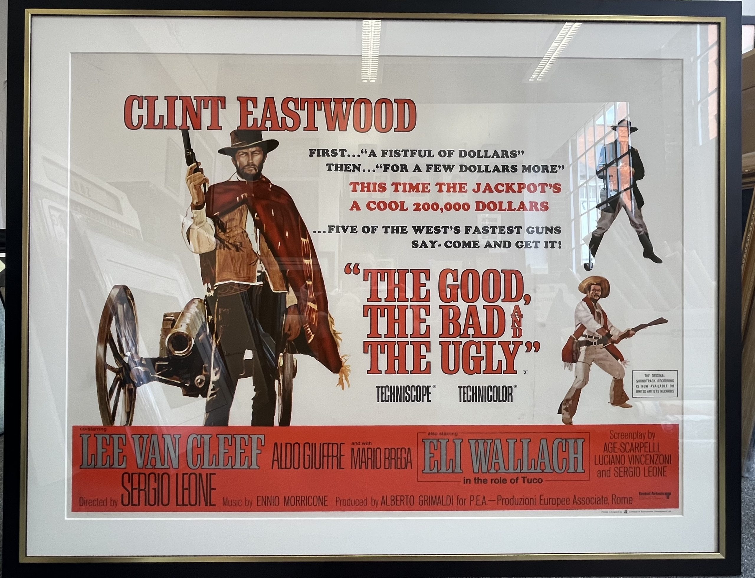 The Good The Bad and The Ugly 1966 Framed UK Quad Poster