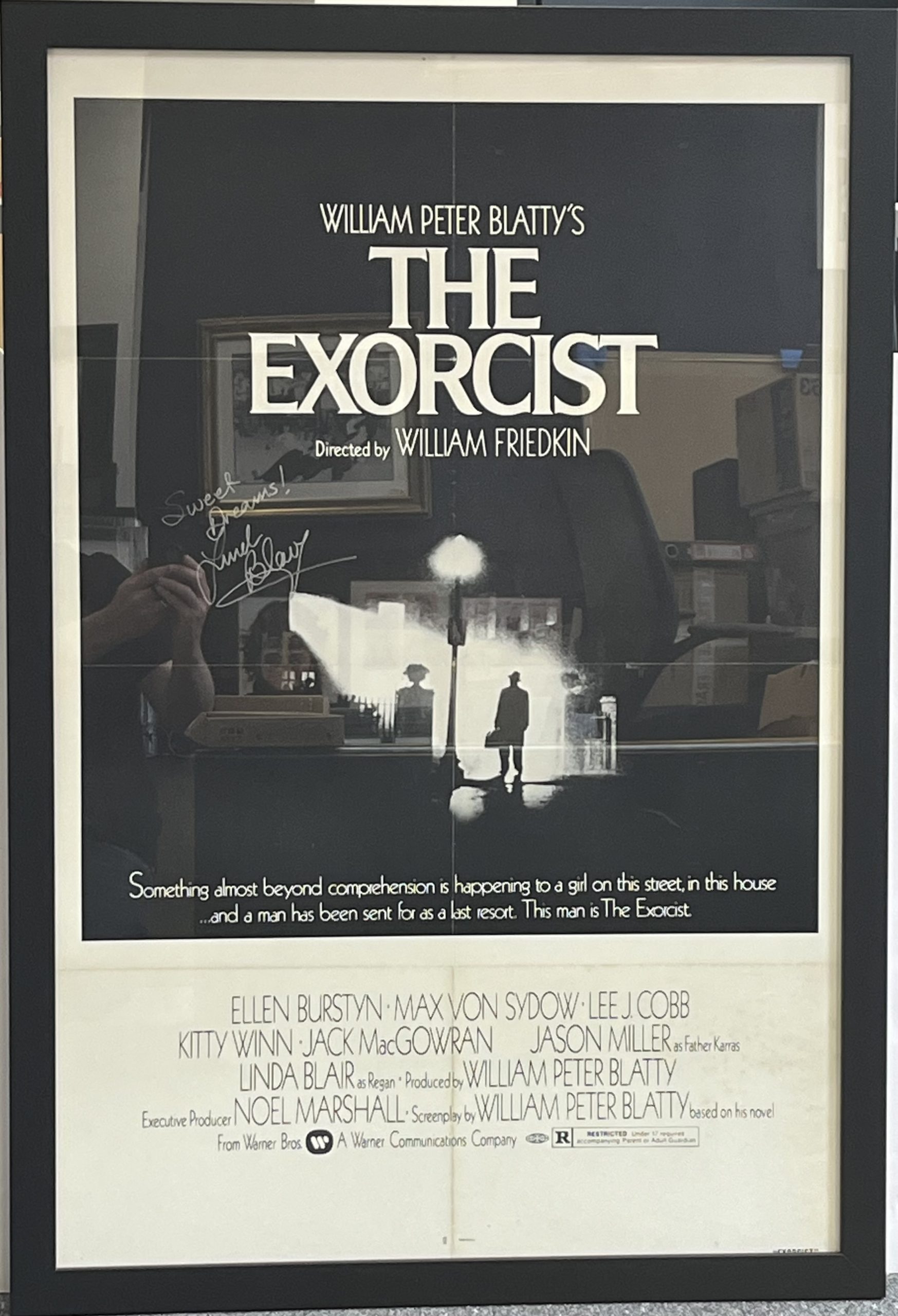 The Exorcist 1973 US One Sheet Poster Signed By Linda Blair