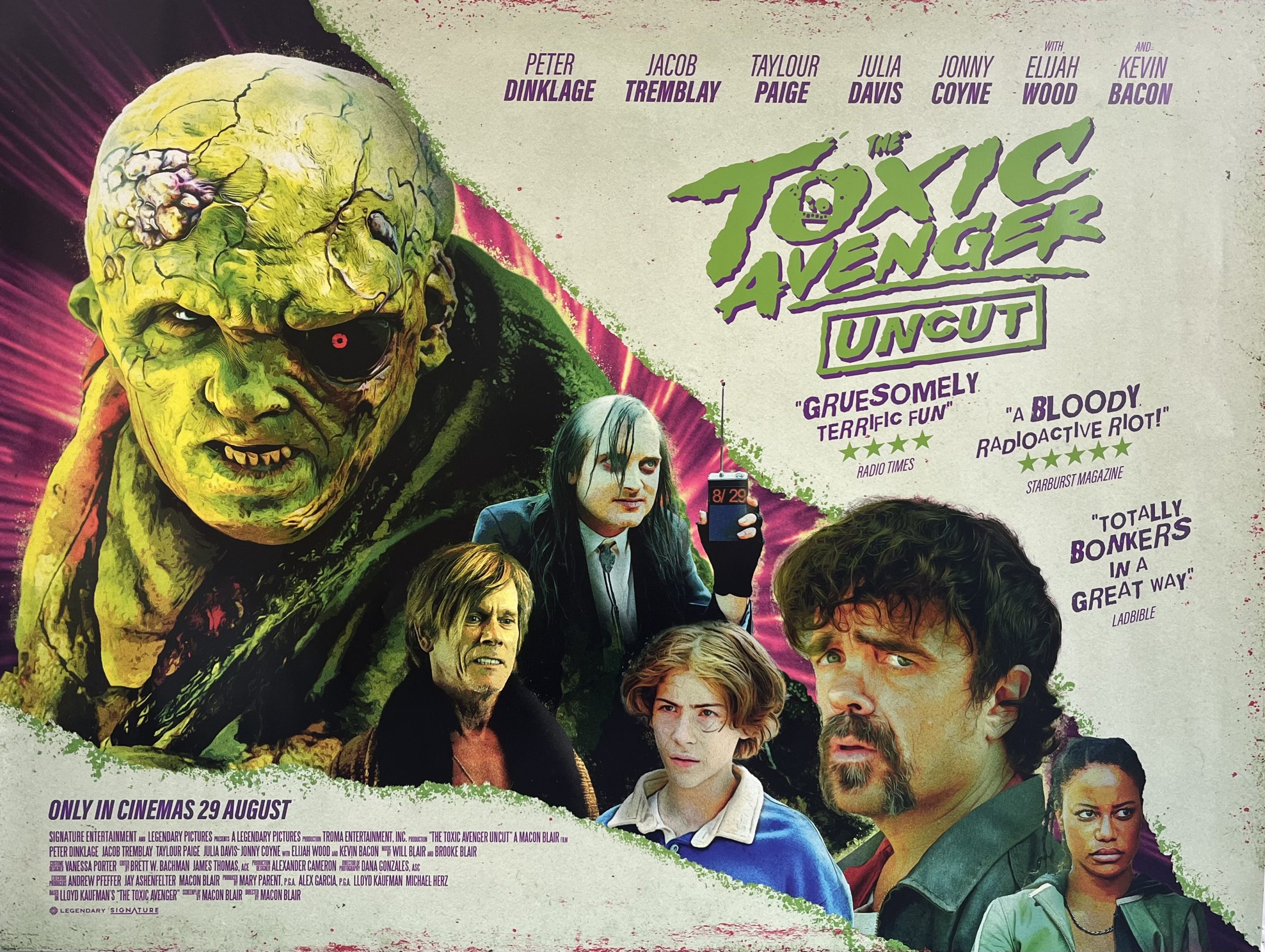 The Toxic Avenger 2023 UK Quad Poster