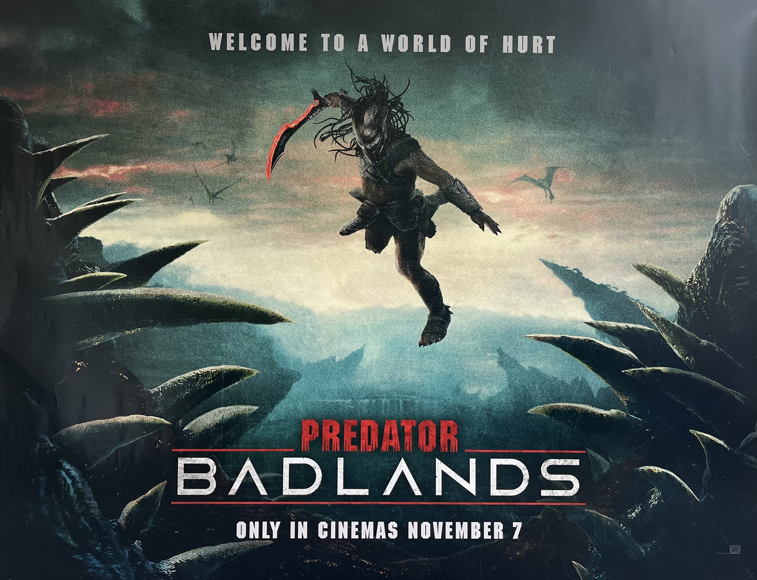 Predator: Badlands 2025 version 2 UK Quad Poster