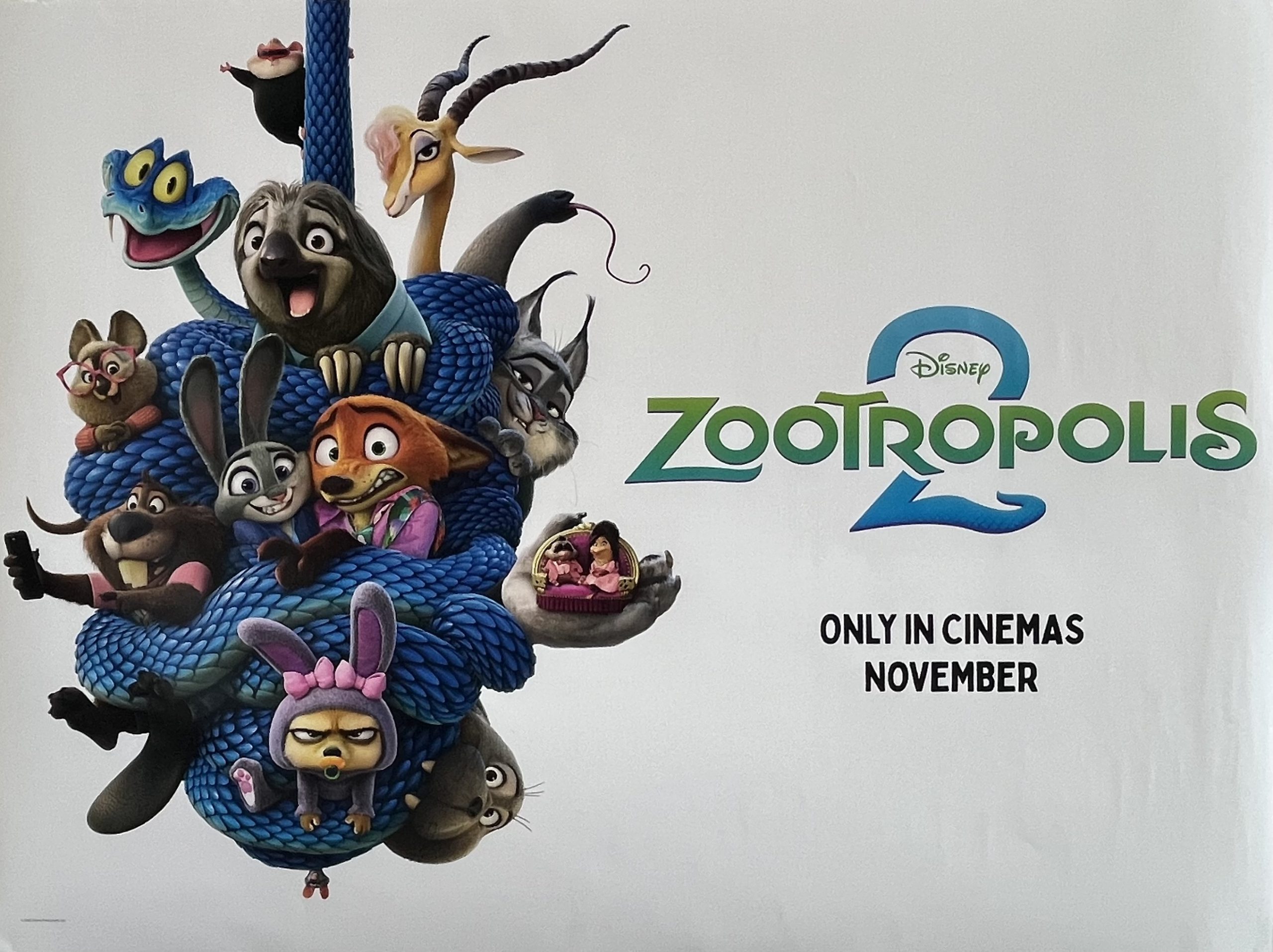 Zootropolis 2 2025 Version 2 UK Quad Poster